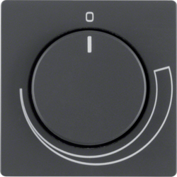 Berker 11376076, Centre Plate Speed Control, Anthracite, 4011334379843