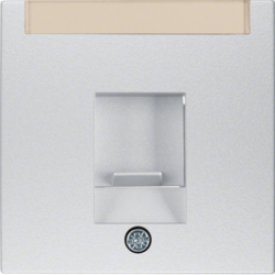 Berker 11701404, Centre Plate, 1 Slider, Aluminium Matt, 4011334255642