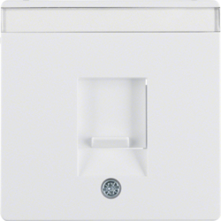 Berker 11706089, Plate/Dust Protect/Label, White, 4011334313953