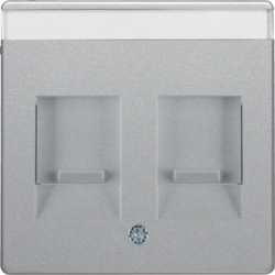 Berker 11816084, Z-ST M STAUBSS 2F U BSF Q.1 ALU LACK, 4011334443032