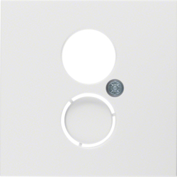 Berker 11961909, C/plate for loudspeaker S/O - S/B PW, 4011334221272