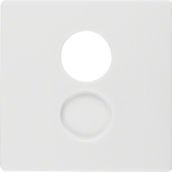 Berker 11966089, Centre Plate Loudspeaker Outlet, White, 4011334313830