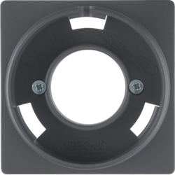 Berker 11986086, Centre Plate for Pilot Lamp E14, Anthra, 4011334380054