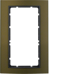 Berker 13093001, B.3 Frame Large CO Alum Brown/Athracite, 4011334371687