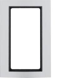 Berker 13093004, Frame with large cut-out aluminium, 4011334282945