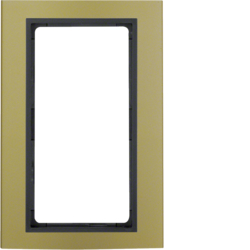 Berker 13093016, B.3 Frame Large COAlum Gold/Athracite, 4011334384946