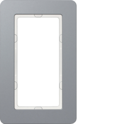 Berker 13096074, Frame with large cut-out Q.7alu blasted, 4011334450221