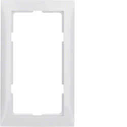 Berker 13098989, S.1 Frame, Large Cut Out, P/White Glossy, 4011334282884