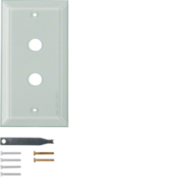 Berker 1321, Glass cover plate 2gang, 4011334213543