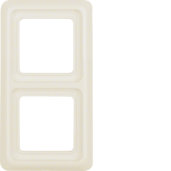 Berker 1329, COVER FRAME 2GANG, WHITE, 4011334011538