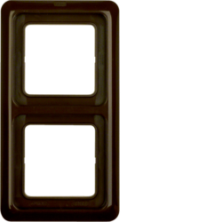 Berker 132901, COVER FRAME 2GANG BROWN, 4011334011545
