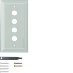 Berker 1341, Glass cover plat 4gang, 4011334213550