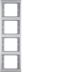 Berker 13437004, RA 4F SENK K.5 E-STAHL, 4011334281962