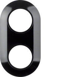 Berker 138121, 1930 Frame 2-gang, Black Glossy, 4011334219095