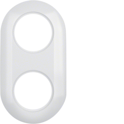 Berker 138129, 1930 Frame 2-gang, Polar White Glossy, 4011334219101