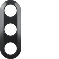 Berker 138131, 1930 Frame 3-gang, Black Glossy, 4011334219118