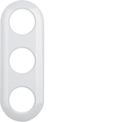 Berker 138139, 1930 Frame 3-gang, Polar White Glossy, 4011334219125