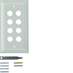 Berker 1388, Glass cover plate 8gang, 4011334253747