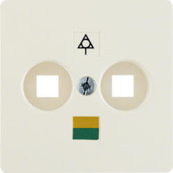 Berker 140302, CENTRE PLATE WHIT, 4011334228035