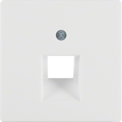 Berker 14076089, Centre Plate for FCC Socket Outlet White, 4011334321774
