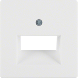 Berker 14096089, Plate 2-Gang FCC Socket Outlet, White, 4011334313939