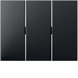Berker 14657006, 3gang rocker - K.1 anthracite, 4011334297284