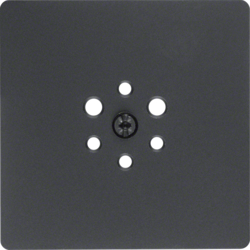Berker 14741606, CENTRE PLATE ANTHRACIT, 4011334222255