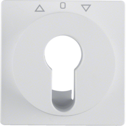 Berker 15066089, Centre Plate Key Push Button Polar White, 4011334313717