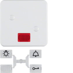 Berker 155709, ROCKER W.LENS SCREW C.PW, 4011334186687