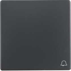 Berker 16206056, Rocker 1G, Bell Symbol, Anthracite, 4011334379782