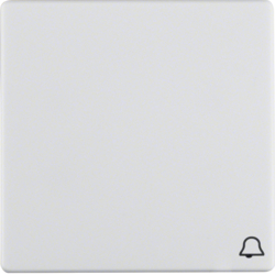 Berker 16206059, Rocker 1G, Bell Symbol, White, 4011334317463