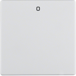 Berker 16226089, Rocker 1G, '0' Printed, White, 4011334312581