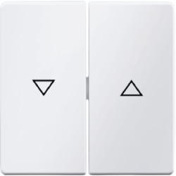 Berker 16256089, Rocker 2-Gang, Arrow Symbol, Polar White, 4011334312642