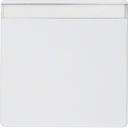 Berker 16266089, Rocker 1G, with Labelling Field, White, 4011334312666