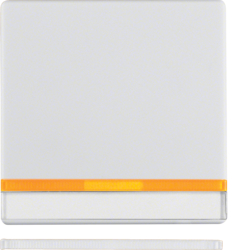 Berker 16286089, Rocker 1G, Lens/Labelling Field, White, 4011334312680