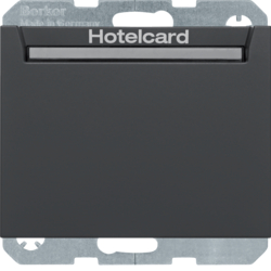 Berker 16417116, Hotel card switch electr. K.1 anthracite, 4011334404828