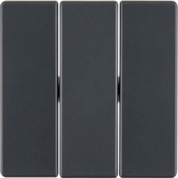 Berker 16656086, Rocker 3G Anthracite Velvety, Lacquered, 4011334380306