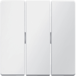 Berker 16656089, Rocker 3-Gang Polar White Velvety, 4011334312789