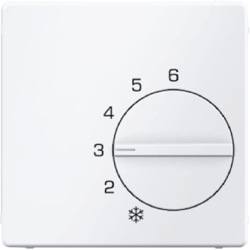 Berker 16706089, Centre Plate for Thermostat, White, 4011334322436