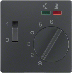 Berker 16726086, Thermostat, Underfloor Heating, Anthra, 4011334380337