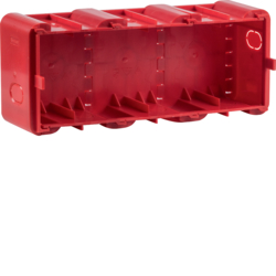 Berker 18720030, Wall box 3g. f. fl.-mtd. instl., R8, red, 4011334502869