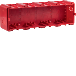 Berker 18720040, Wall box 4g. f. fl.-mtd. instl., R8, red, 4011334502876
