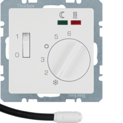 Berker 20346089, Thermostat, NO Contact, Polar White, 4011334316084
