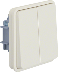 Berker 30553512, W.1 Rocker 2G 1W Switch com. entr. white, 4011334390220
