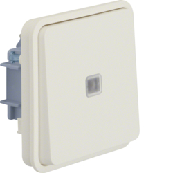 Berker 30863522, W.1 Rocker 2W Switch illuminated white, 4011334390206