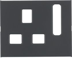 Berker 3313077006, COVERPLATE K.X ANTH LACK, 3250617152396