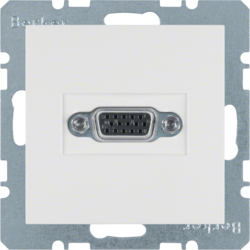 Berker 3315401909, VGA socket - S.1/B.1/B.3/B.7 Glass PW, 4011334330264