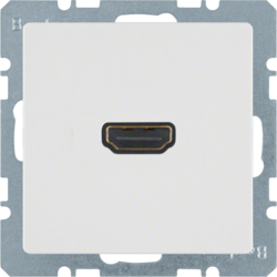 Berker 3315426089, HDMI Back with Straight Socket, PW, 4011334341734