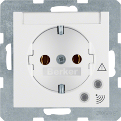 Berker 41088989, SOCKET OUTLET S.1/B.3/B.7  PW, 4011334280453