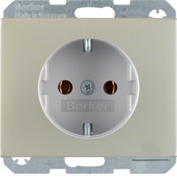 Berker 41157004, SCHUKO SOCKET OUTLET - K.5 S/STEEL, 4011334282235